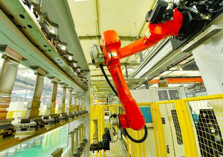 產(chǎn)線機器人自動識別葉片