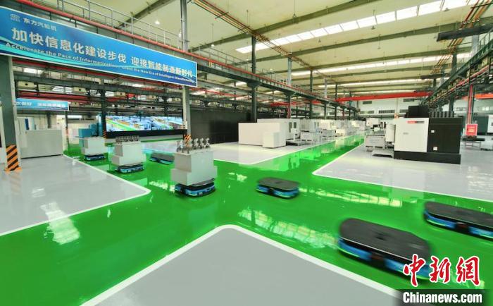 AGV智能配送葉片場景?！?攝